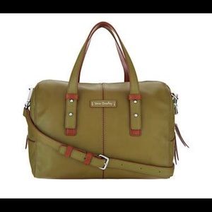 Vera Bradley Gallatin Satchel cactus green NWOT